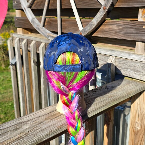 Navy Blue Camo USA Eagle Ball Cap NEW No Tags - Picture 4 of 4